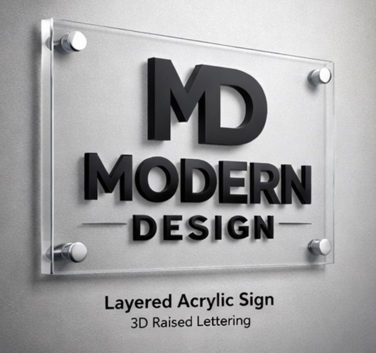 Premium Acrylic Signs - Made with real sign grade acrylic!