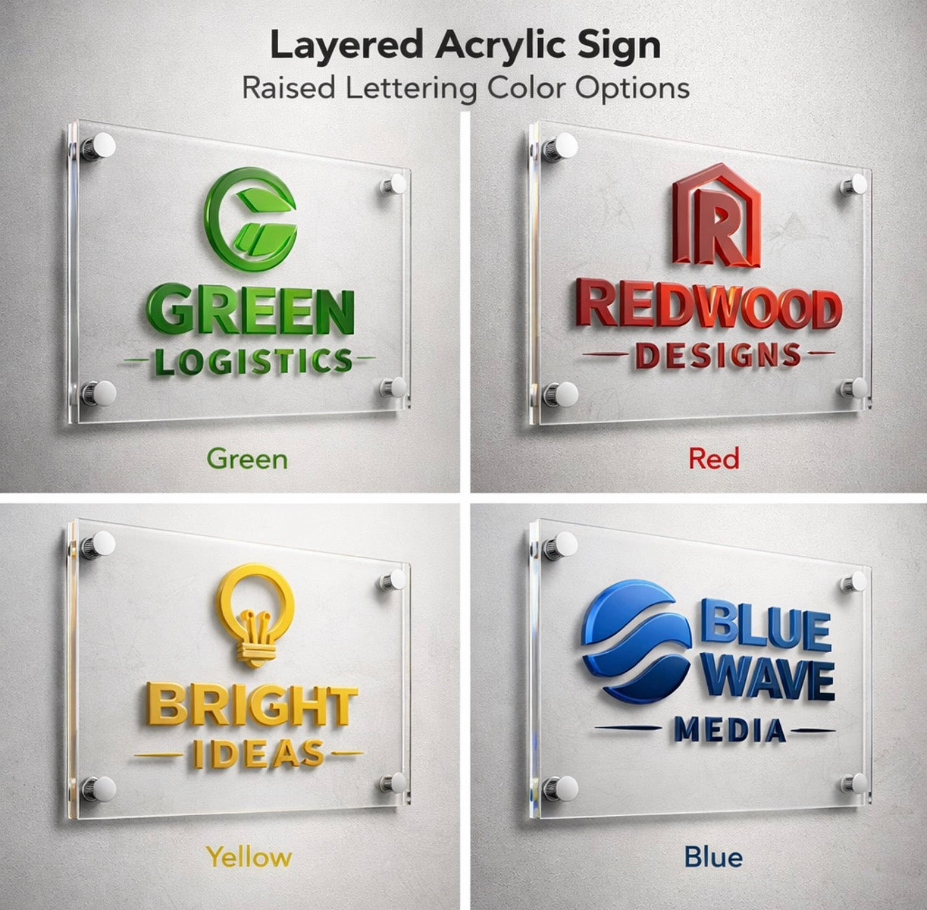 Premium Acrylic Signs - Made with real sign grade acrylic!