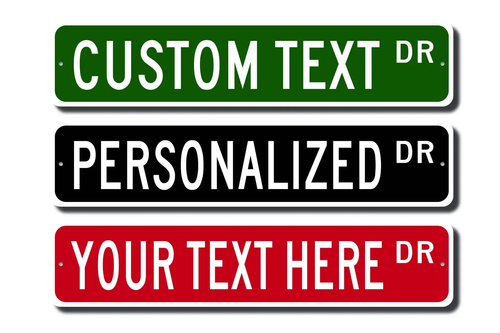 Custom 2 Layer Acrylic Street Sign — Personalized Address & Name Plaque